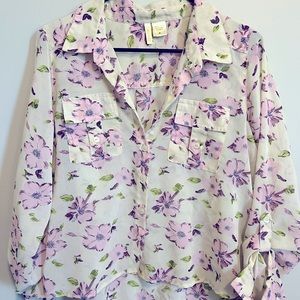 Sheer Floral Top 🌸